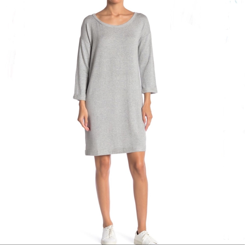 NWT Workshop Marled Heather Grey Sweater Dress
